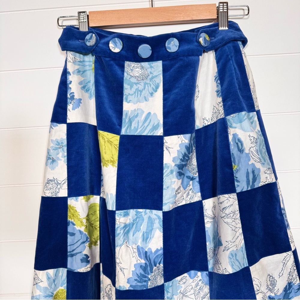 Walker Mountain Crafts Blue Patchwork Quilt Boho … - image 4